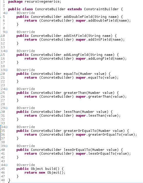ConcreteBuilder class
